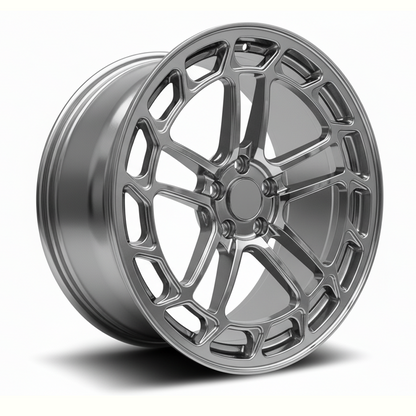 BE 006 | Corvette C8\ Lamborghini Aventador | Super Concave Chrome Black Wheels with 19x8.5, 20x11 / 20x9, 21x12